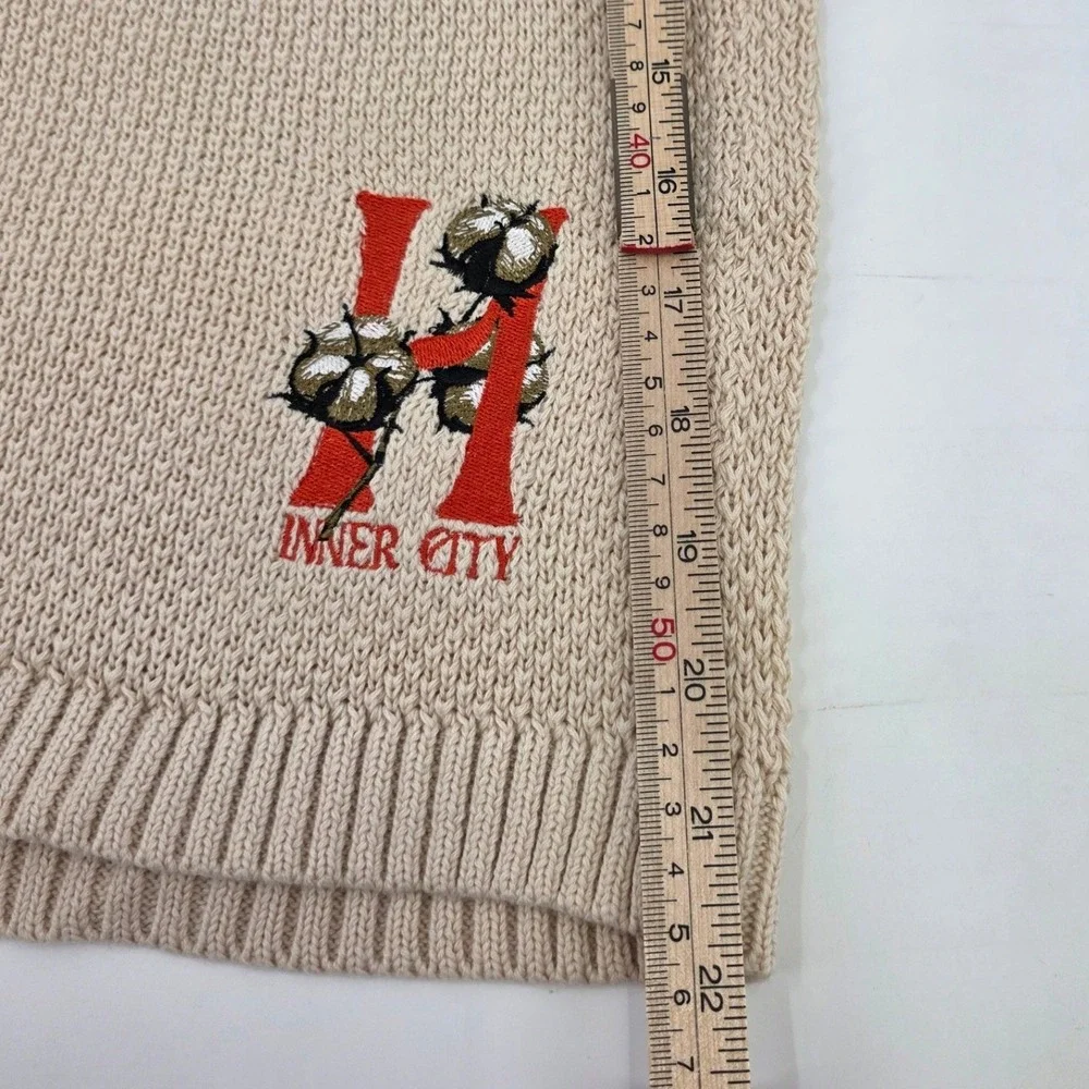 HONOR THE GIFT KNIT SHORTS MENS XL TAN INNER CITY EMBROIDED COMFORT NEW! POCKETS